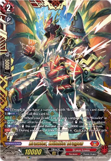 Brawler, Wildfist Dragon (FFR) (DZ-BT12/FFR04EN), DZ-BT12: Chasm of Lost Souls — Vanguard card price