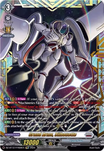 Grand Arms, Silhouette (FFR) (DZ-BT12/FFR08EN), DZ-BT12: Chasm of Lost Souls — Vanguard card price