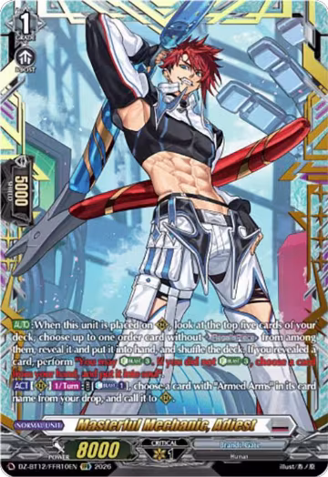 Masterful Mechanic, Adiest (FFR) (DZ-BT12/FFR10EN), DZ-BT12: Chasm of Lost Souls — Vanguard card price