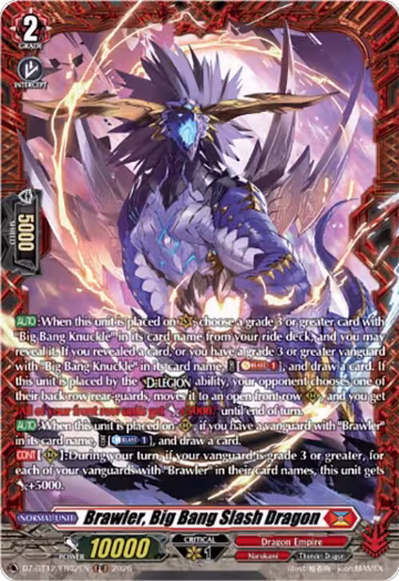Brawler, Big Bang Slash Dragon (FR) (DZ-BT12/FR02EN), DZ-BT12: Chasm of Lost Souls — Vanguard card price