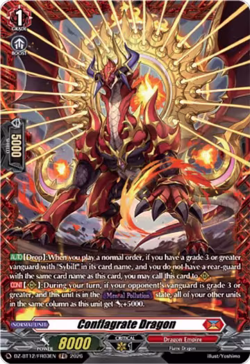 Conflagrate Dragon (FR) (DZ-BT12/FR03EN), DZ-BT12: Chasm of Lost Souls — Vanguard card price