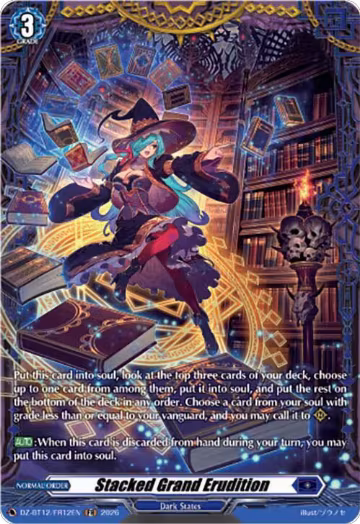 Stacked Grand Erudition (FR) (DZ-BT12/FR12EN), DZ-BT12: Chasm of Lost Souls — Vanguard card price