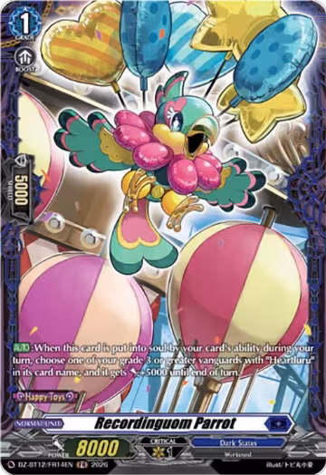 Recordinguom Parrot (FR) (DZ-BT12/FR14EN), DZ-BT12: Chasm of Lost Souls — Vanguard card price