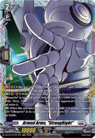 Armed Arms, "StrongRight" (FR) (DZ-BT12/FR17EN), DZ-BT12: Chasm of Lost Souls — Vanguard card price