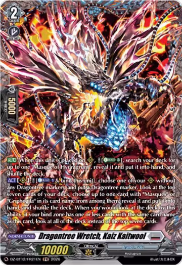 Dragontree Wretch, Kaiz Kaitwool (FR) (DZ-BT12/FR21EN), DZ-BT12: Chasm of Lost Souls — Vanguard card price
