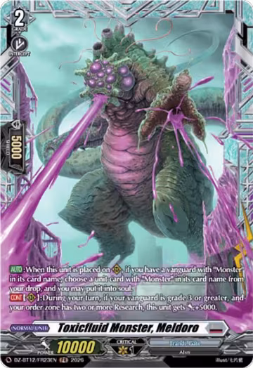 Toxicfluid Monster, Meldoro (FR) (DZ-BT12/FR23EN), DZ-BT12: Chasm of Lost Souls — Vanguard card price