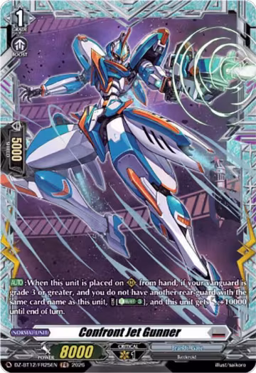 Confront Jet Gunner (FR) (DZ-BT12/FR25EN), DZ-BT12: Chasm of Lost Souls — Vanguard card price
