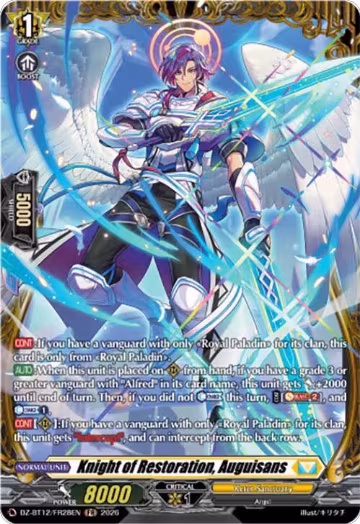 Knight of Restoration, Auguisans (FR) (DZ-BT12/FR28EN), DZ-BT12: Chasm of Lost Souls — Vanguard card price