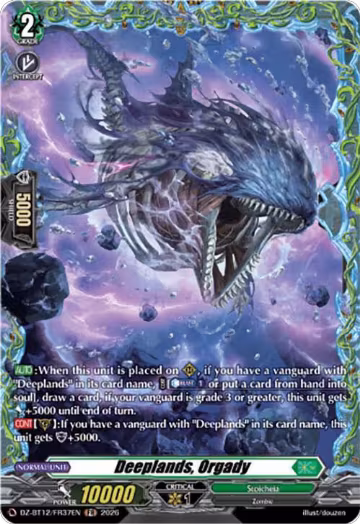 Deeplands, Orgady (FR) (DZ-BT12/FR37EN), DZ-BT12: Chasm of Lost Souls — Vanguard card price