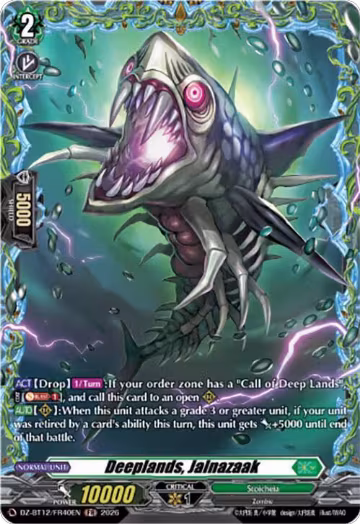 Deeplands, Jalnazaak (FR) (DZ-BT12/FR40EN), DZ-BT12: Chasm of Lost Souls — Vanguard card price