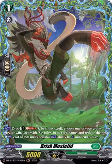 Brisk Mustelid (FR) (DZ-BT12/FR43EN), DZ-BT12: Chasm of Lost Souls — Vanguard card price