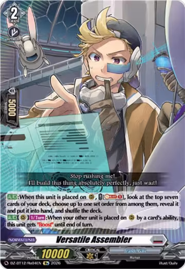 Versatile Assembler (DZ-BT12/Re04EN), DZ-BT12: Chasm of Lost Souls — Vanguard card price