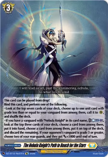 The Nebula Knight's Path to Reach for the Stars (DZ-BT12/Re07EN), DZ-BT12: Chasm of Lost Souls — Vanguard card price