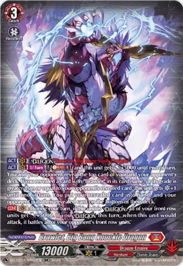 Brawler, Big Bang Knuckle Dragon (SR) (DZ-BT12/SR02EN), DZ-BT12: Chasm of Lost Souls — Vanguard card price