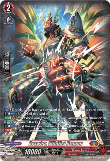 Brawler, Wildfist Dragon (SR) (DZ-BT12/SR04EN), DZ-BT12: Chasm of Lost Souls — Vanguard card price