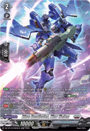 Blue Deathster, Klar Zielen (SR) (DZ-BT12/SR22EN), DZ-BT12: Chasm of Lost Souls — Vanguard card price