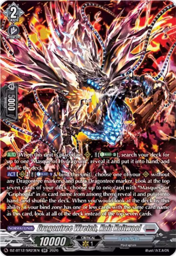 Dragontree Wretch, Kaiz Kaitwool (SR) (DZ-BT12/SR23EN), DZ-BT12: Chasm of Lost Souls — Vanguard card price