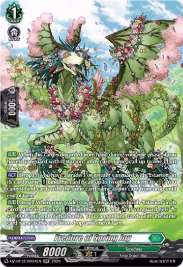Fredure of Spring Joy (SR) (DZ-BT12/SR34EN), DZ-BT12: Chasm of Lost Souls — Vanguard card price