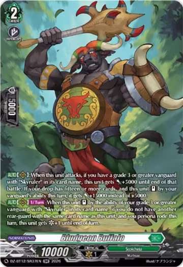 Bludgeon Buffalo (SR) (DZ-BT12/SR37EN), DZ-BT12: Chasm of Lost Souls — Vanguard card price