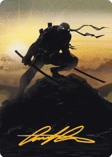Leonardo, Sewer Samurai Art Card (20/54) (Gold-Stamped Signature) (20), Art Series: Teenage Mutant Ninja Turtles — Magic card price