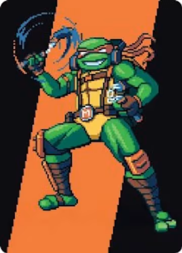 Michelangelo, the Heart Art Card (35), Art Series: Teenage Mutant Ninja Turtles — Magic card price