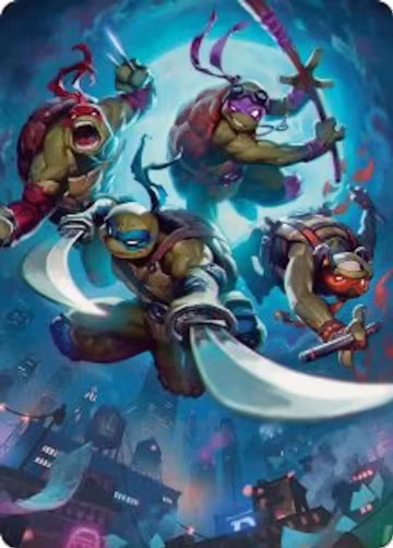 Heroes in a Half Shell Art Card (41), Art Series: Teenage Mutant Ninja Turtles — Magic card price