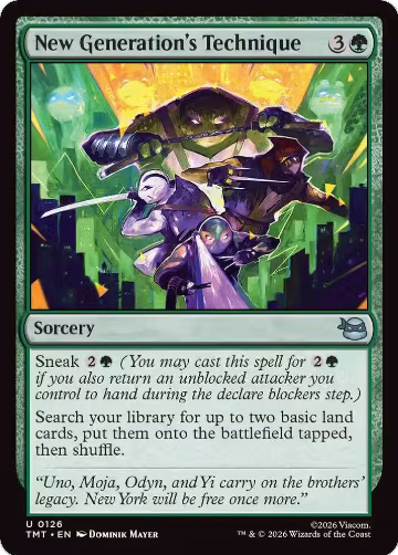 New Generation's Technique (126), Teenage Mutant Ninja Turtles — Magic card price