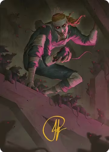 Rat King, the Chaosbringer Art Card (Gold-Stamped Signature) (53), Art Series: Teenage Mutant Ninja Turtles — Magic card price
