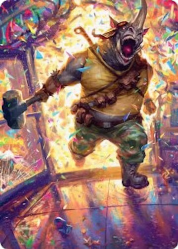Rocksteady, Rowdy Rhino Art Card (54), Art Series: Teenage Mutant Ninja Turtles — Magic card price