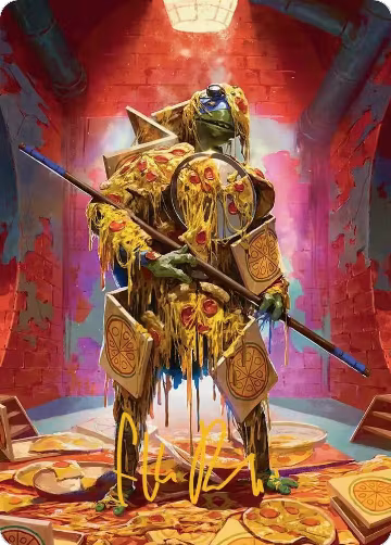 Commander's Plate Art Card (Gold-Stamped Signature) (50), Art Series: Teenage Mutant Ninja Turtles — Magic card price