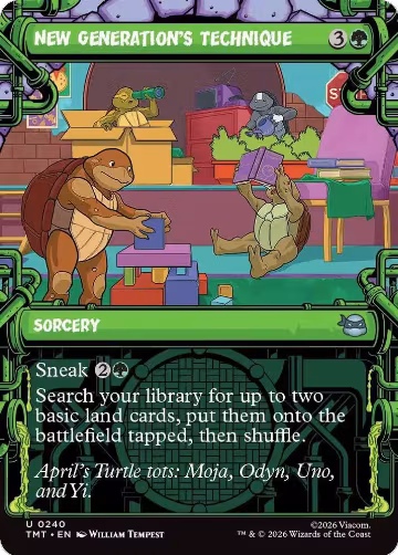 New Generation's Technique (Showcase) (240), Teenage Mutant Ninja Turtles — Magic card price