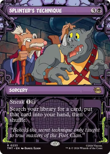 Splinter's Technique (Showcase) (233), Teenage Mutant Ninja Turtles — Magic card price