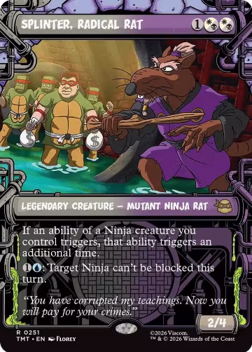 Splinter, Radical Rat (Showcase) (251), Teenage Mutant Ninja Turtles — Magic card price