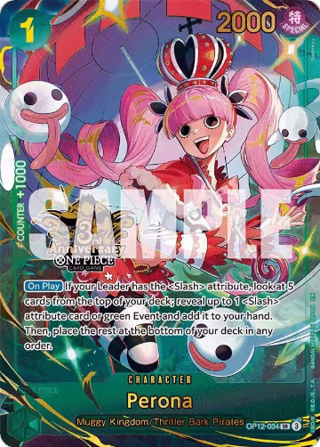 Perona (Japanese Version 3rd Anniversary Set) (OP12-034), One Piece Promotion Cards — One Piece card price