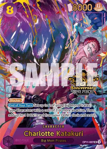 Charlotte Katakuri (Japanese Version 3rd Anniversary Set) (OP11-067), One Piece Promotion Cards — One Piece card price