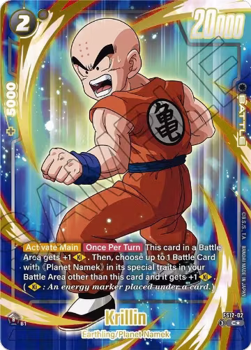 Krillin - FS12-02 (Gold) (FS12-02), Starter Deck EX: The Beat of Ki — DB Fusion card price