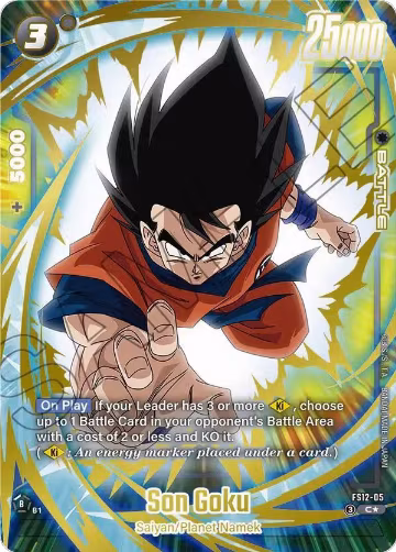 Son Goku - FS12-05 (Gold) (FS12-05), Starter Deck EX: The Beat of Ki — DB Fusion card price