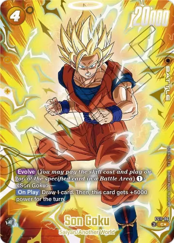 Son Goku - FS11-06 (Gold) (FS11-06), Starter Deck EX: The Phase of Evolution — DB Fusion card price