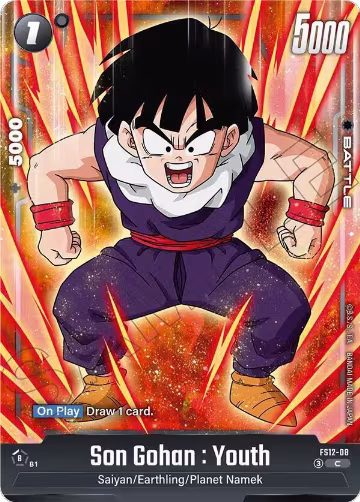 Son Gohan : Youth - FS12-08 (FS12-08), Starter Deck EX: The Beat of Ki — DB Fusion card price