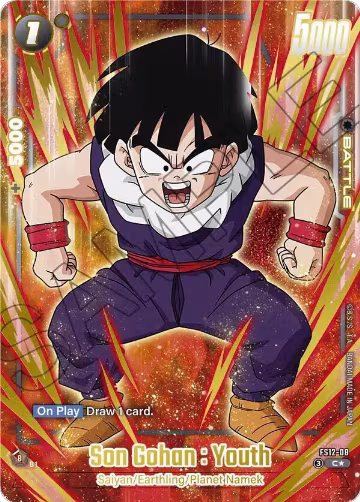 Son Gohan : Youth - FS12-08 (Gold) (FS12-08), Starter Deck EX: The Beat of Ki — DB Fusion card price
