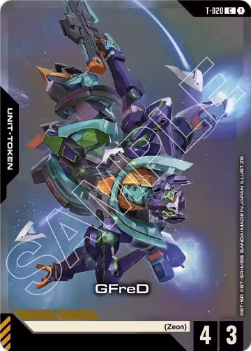 GFreD (T-020) Token (Premium Card Collection Gundam Assemble) (T-020), Gundam Promotional Cards — Gundam card price
