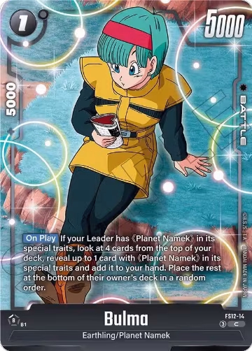 Bulma - FS12-14 (FS12-14), Starter Deck EX: The Beat of Ki — DB Fusion card price
