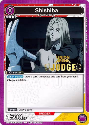 Shishiba (052) (Judge) (UEPR/SMD-1-052), Union Arena Promotion Cards — Union Arena card price