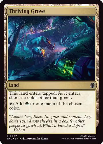 Thriving Grove (Surge Foil) (77), Commander: Teenage Mutant Ninja Turtles — Magic card price