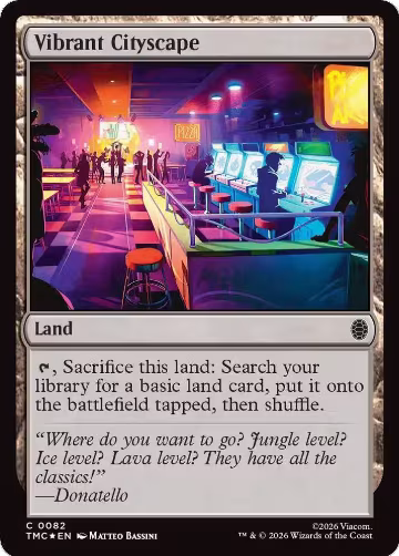 Vibrant Cityscape (Surge Foil) (82), Commander: Teenage Mutant Ninja Turtles — Magic card price