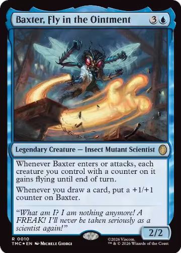 Baxter, Fly in the Ointment (Surge Foil) (10), Commander: Teenage Mutant Ninja Turtles — Magic card price