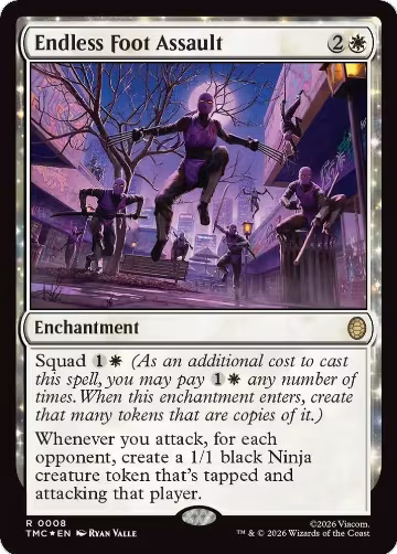 Endless Foot Assault (Surge Foil) (8), Commander: Teenage Mutant Ninja Turtles — Magic card price
