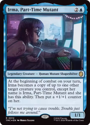 Irma, Part-Time Mutant (Surge Foil) (12), Commander: Teenage Mutant Ninja Turtles — Magic card price
