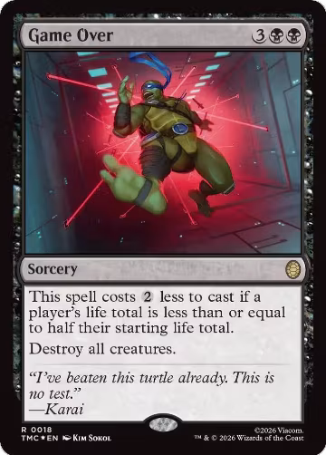 Game Over (Surge Foil) (18), Commander: Teenage Mutant Ninja Turtles — Magic card price