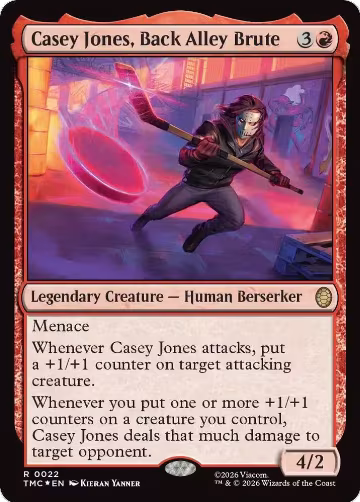 Casey Jones, Back Alley Brute (Surge Foil) (22), Commander: Teenage Mutant Ninja Turtles — Magic card price